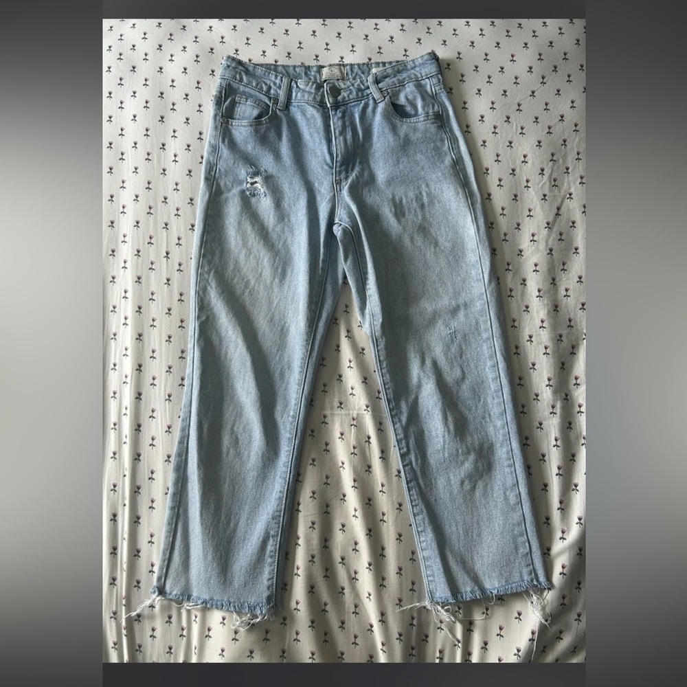Cotton On Light Blue Straight Leg Jeans
